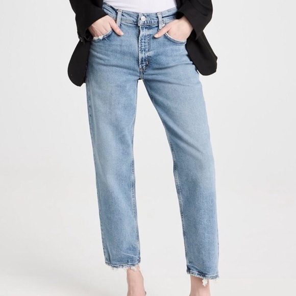 Agolde Kye Mid Rise Straight Crop Jeans - Picture 3 of 14